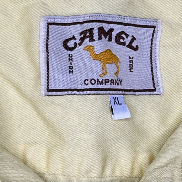 Vintage Camel Union Made Company Yellow Button Up Long Sleeve Shirt - Picture 2 of 4